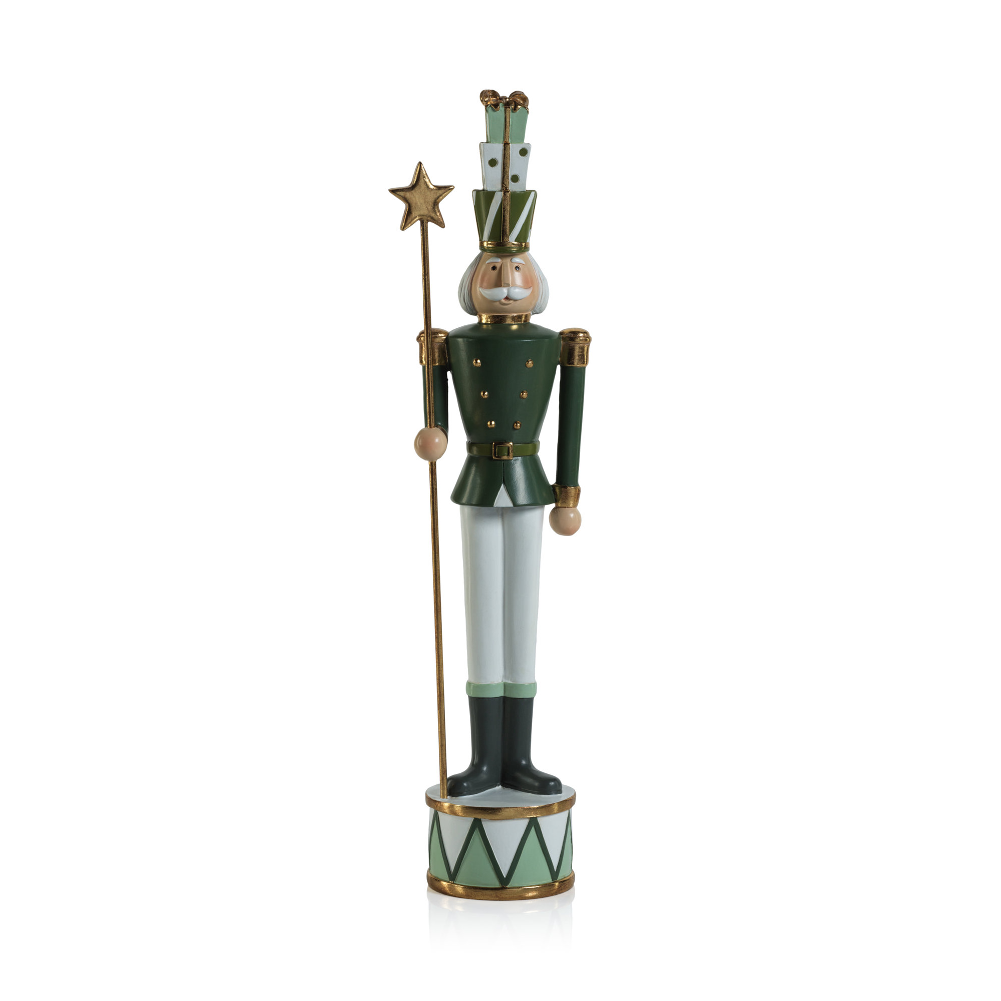 Clarence Nutcracker Soldier Figurine, 18" H x 3.5" W x 3.5" D