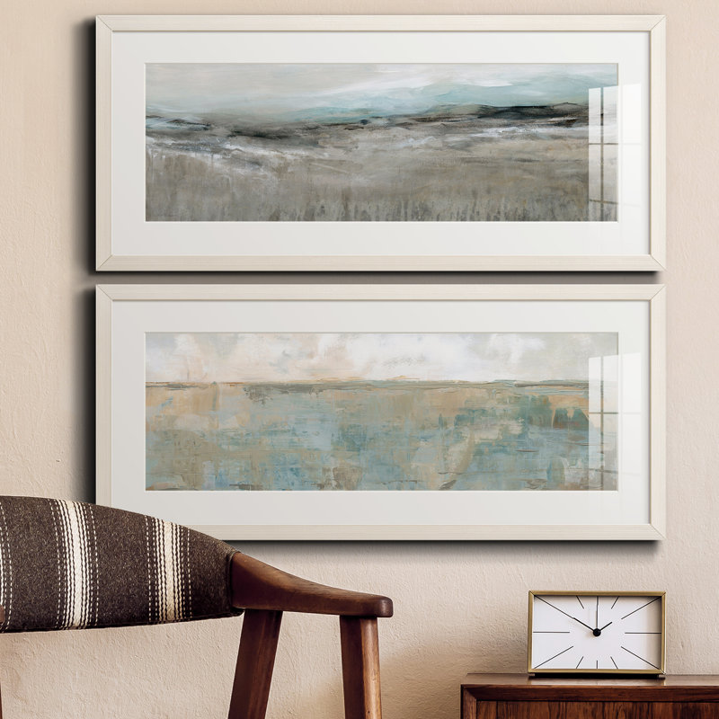 Cadre photo, ensemble de peintures sur papier, Blanc