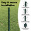 Fence with Post Segment Outdoor Barrier Garden Terrace Divider Boundary-1371456952-1371456932