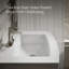 Lavabo de salle de bain rectangulaire à piédestal Archer® 24 "avec trous de robinet espacés-2577030-3639117