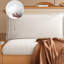 Canapé modulaire blanc et brun en molleton Teddy-1781289212