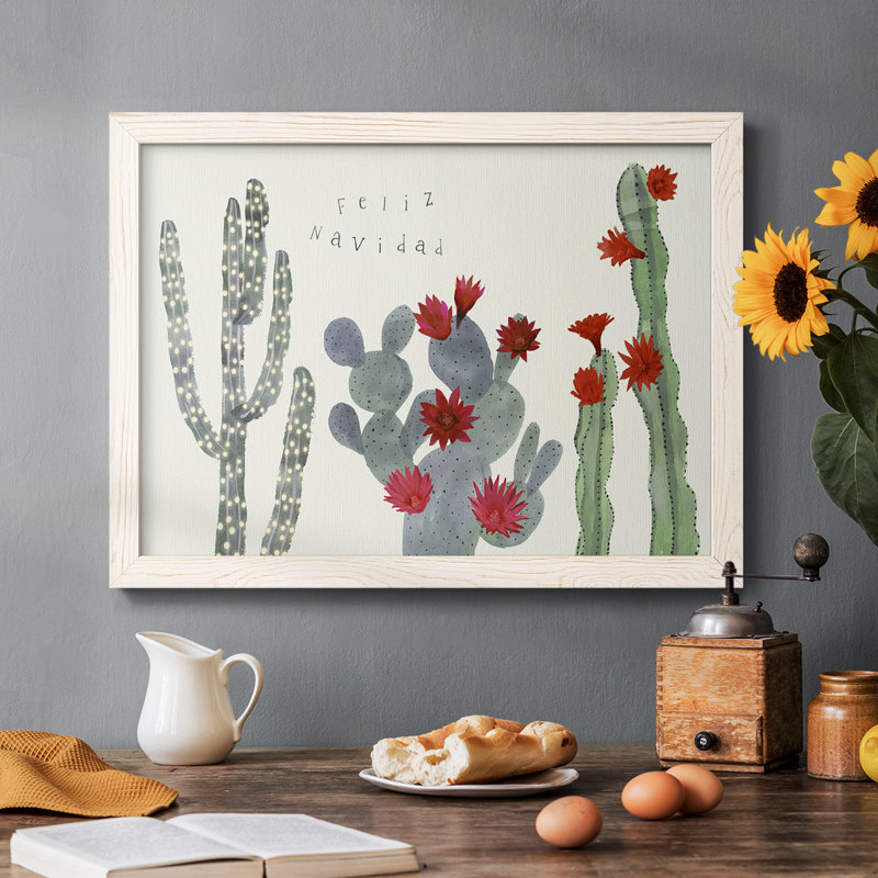 Collection de fleurs de cactus de Noël A, Blanc, H 28 po x l 42 po x P 1,5 po