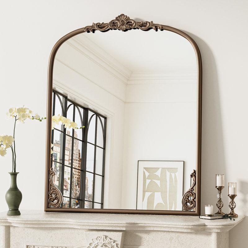  Miroir d'appoint Kalie, 36 po x 30 po, Or antique