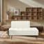 Banc rembourré en similicuir de 54,98 po-1720254681