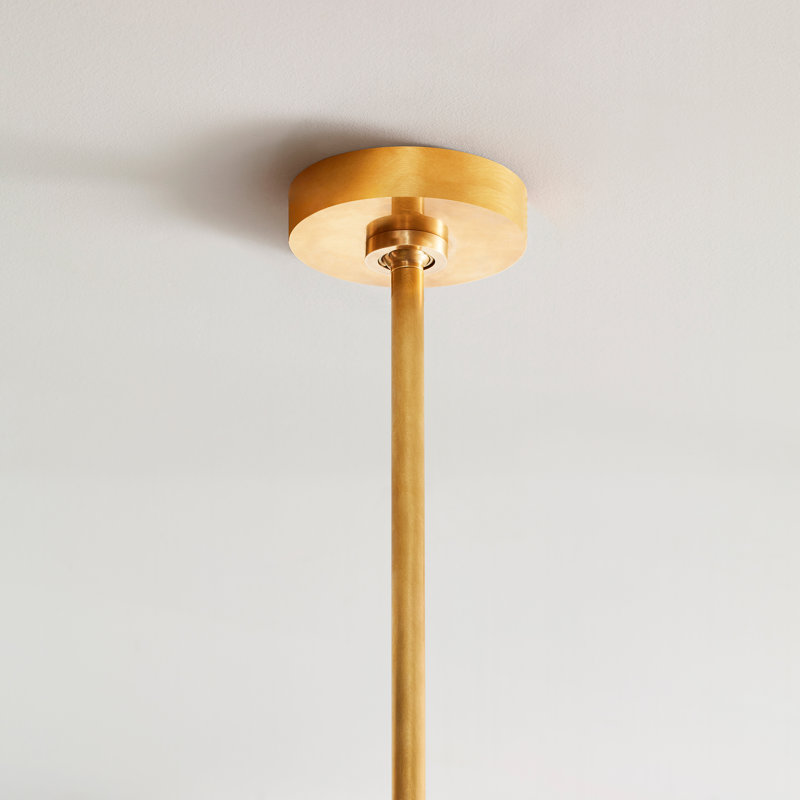 Phobos 1 - Light LED Pendant, Natural Brass