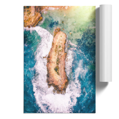 Bay of Islands Painting - Frameless Print