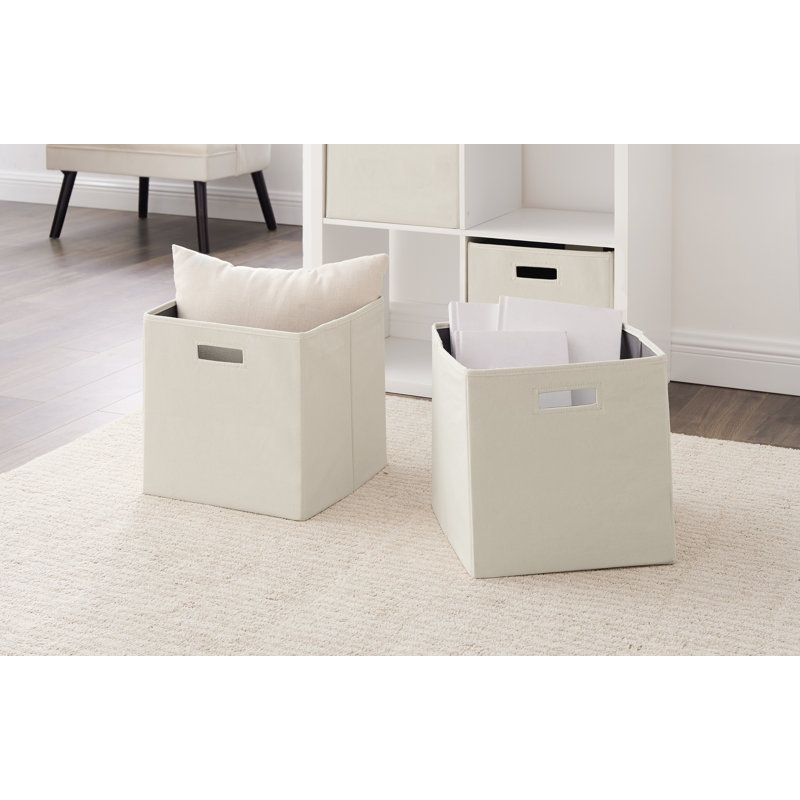 Ensemble de bacs de rangement en carton Hamlett, Lin