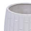 Ensemble de 2 pots de fleurs en céramique, jardinière moderne de 7 po pour patio, jardin, rebord de fenêtre - gris-1613336919