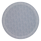 Pearls Vinyl Round Placemats
