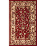 Zayandeh Oriental Area Rug in Rust