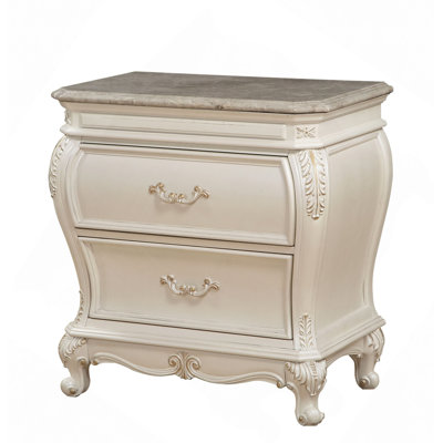 Chantelle Nightstand W/Granite Top