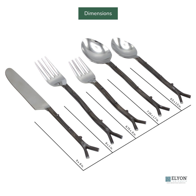 Elyon Hasanpur Stainless Steel Flatware Set - Service for 4