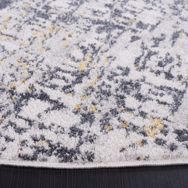 Ethellee Performance Abstract Rug, Round 6'7"