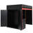 Full-Size Gaming Loft Bed with Desk, Storage Shelves & LED Lights, Modern Teen Bedroom-1473504265