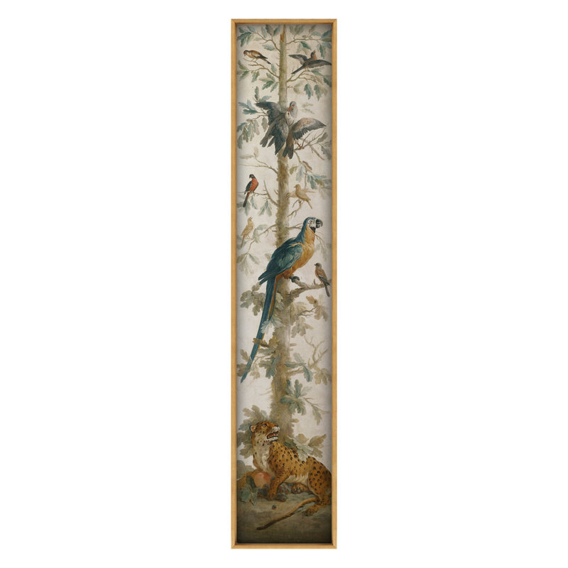 Tropical Vertical Painting 3 Print by Grand Archives, Gold