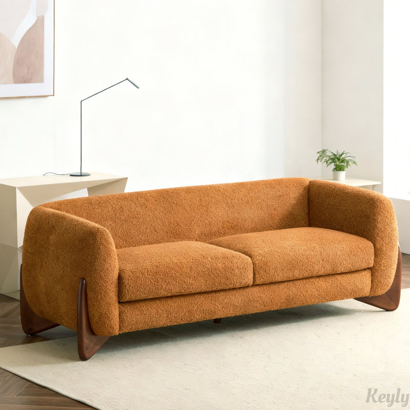 82Inches Sofa, Caramel