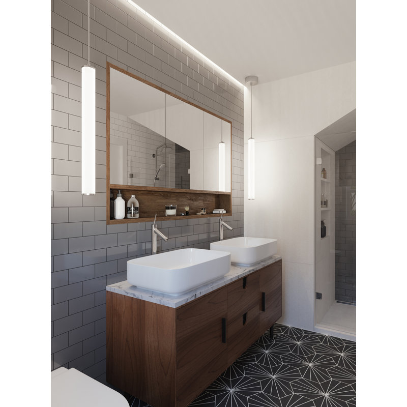 Manu 1 - Light LED Single Pendant, Nickel