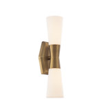 2 - Light LED Dimmable Armed Sconce