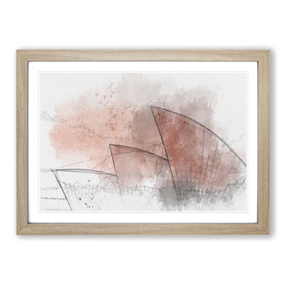The Sydney Opera House in Abstract - Framed Print