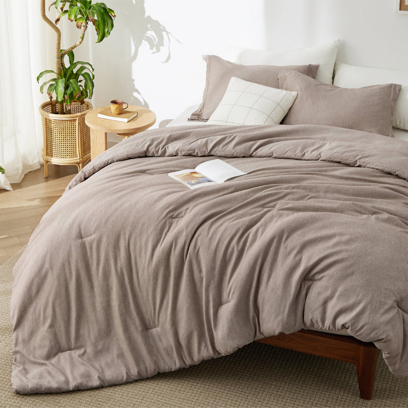 Polyester Standard Comforter, Oversized King Comforter, Khaki