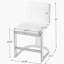 Ensemble de 2 tabourets de bar modernes en bois massif à hauteur de comptoir de 24 po, chaise d'îlot de cuisine revêtue de lin avec pieds en bois au fini noyer pour café-bar Home, gris clair