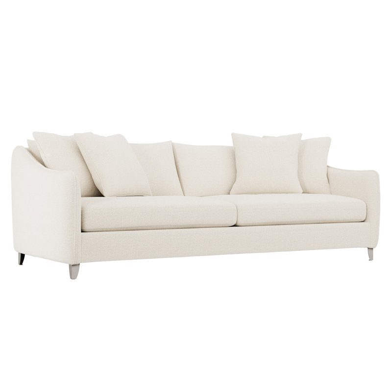 Joli 90" Upholstered Sofa, Cream Chenille 1345-002