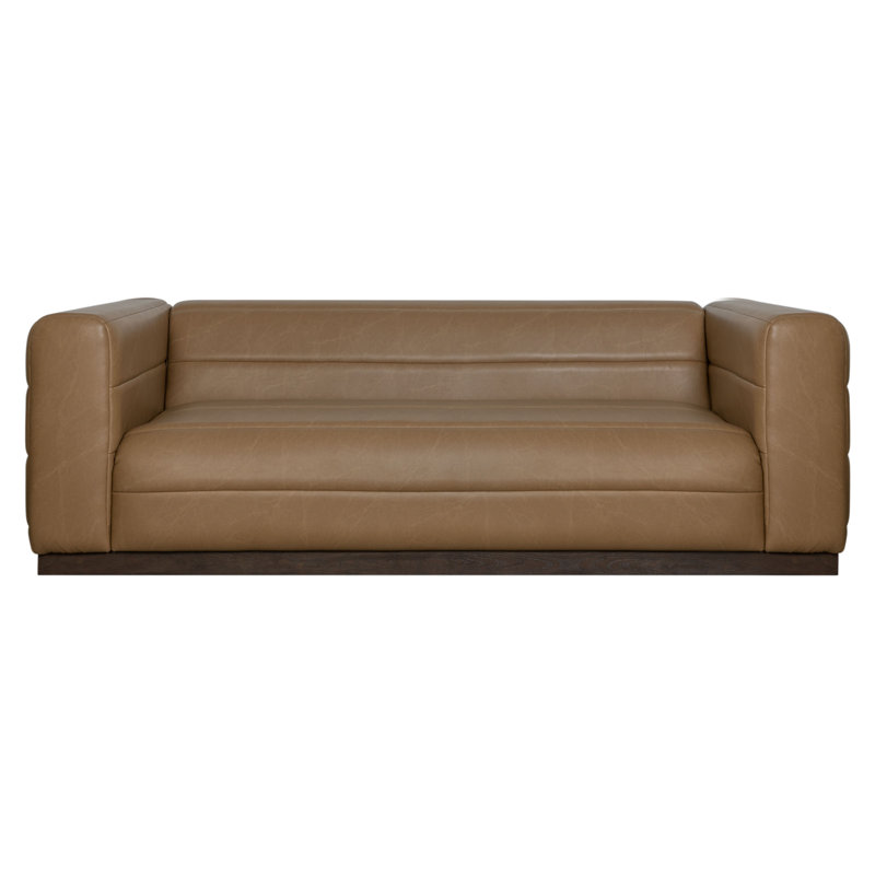 Wadena Canapé 3 places avec siège rectangulaire et accoudoirs carrés
