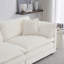 Canapé en forme de U idéal pour les week-end relaxants Canapé confortable avec méridienne réversible, grand canapé modulaire, double repose-pieds supplémentaire en chenille-1134801623