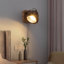 Lampe murale industrielle en bois noir rétro à brancher Gu10
