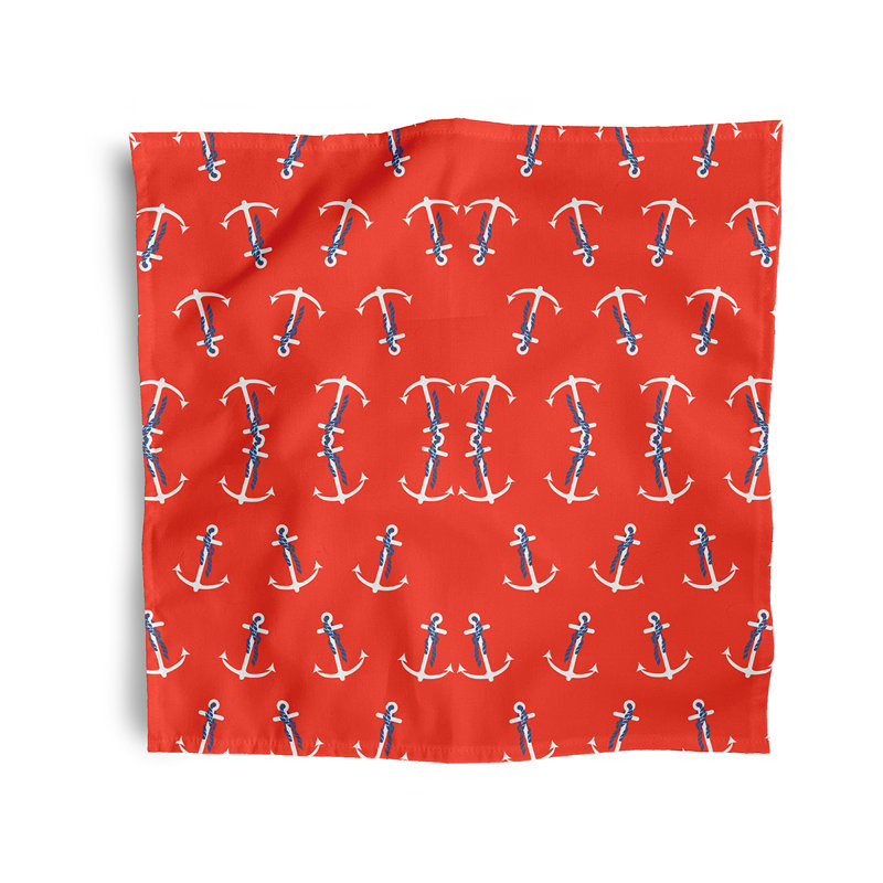 Harp Polyester Square Napkin, Orange