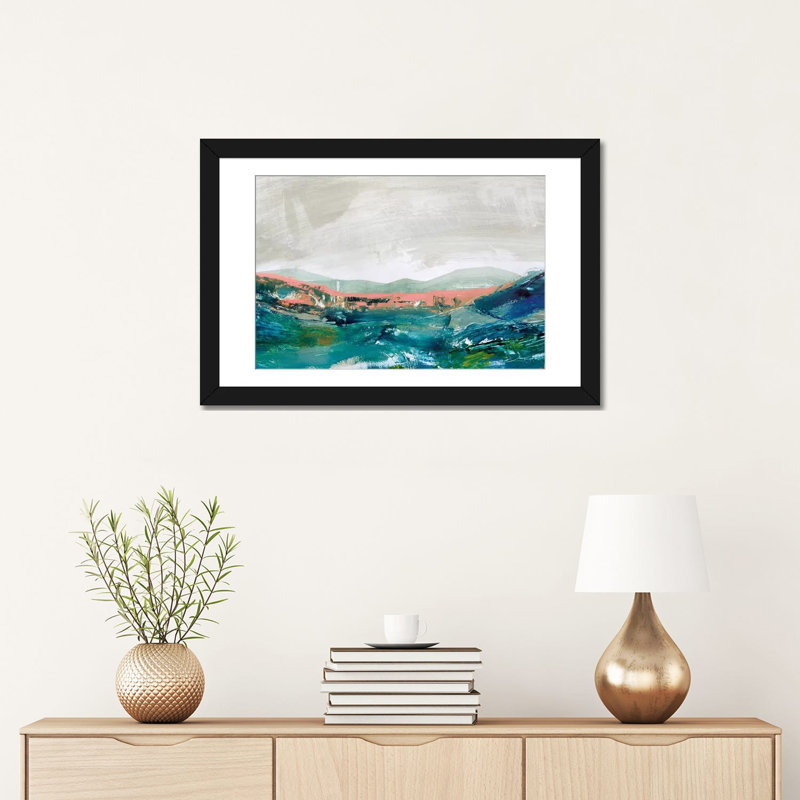 " Cornwall ", 16" H x 24" W x 1" D, Black Framed Fine Art Paper