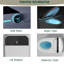 Toilette intelligente à sortie arrière avec siège de bidet intégré, siège d'ouverture / fermeture automatique de toilette intelligent, capteur de pied, affichage à DEL, veilleuse, eau chaude et sécheuse, blanc
