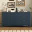 Buffet minimaliste avec motif à vagues pour le vestibule