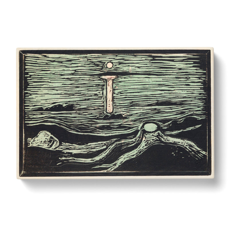 Mystical Shore by Edvard Munch - Wrapped Canvas, 50cm H x 76cm W x 3cm D