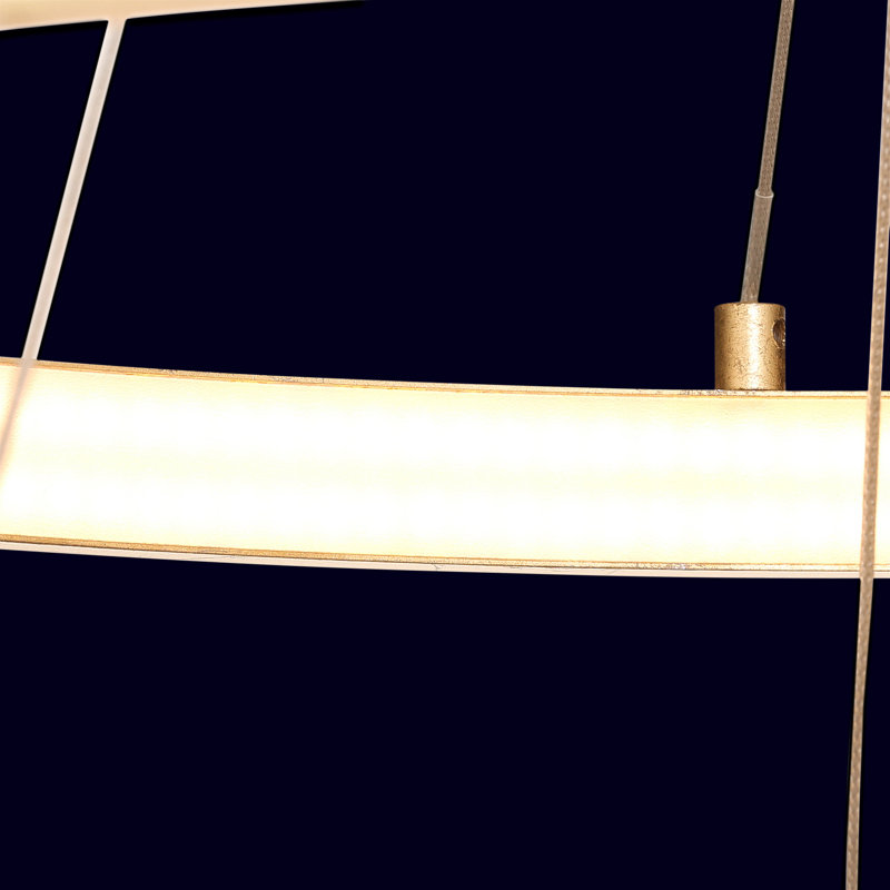 2 - Light LED Wagon Wheel Pendant
