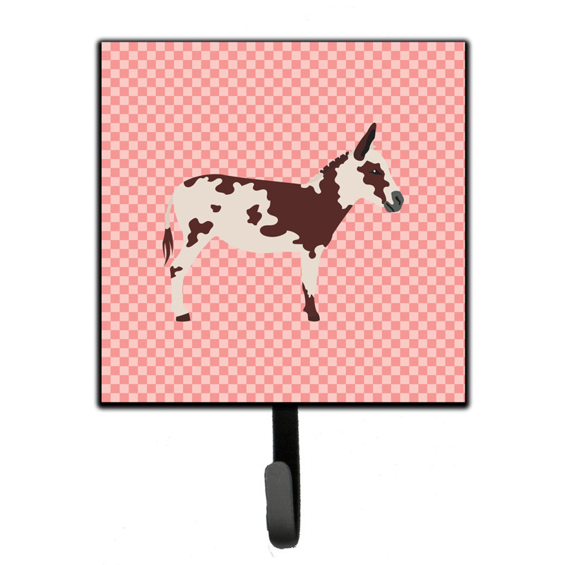 Organisateur de clés murales donkey avec crochets clés american Vlatko, Rose