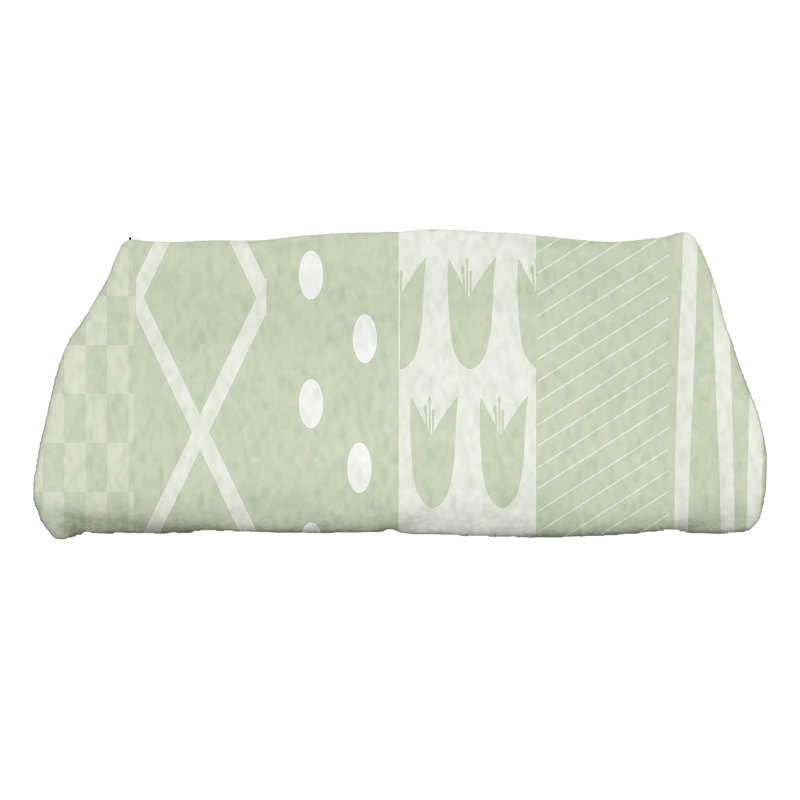 Serviette de bain en microfibre Josefa, Vert