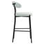 Tabouret de bar 26 po à hauteur de comptoir avec housse en tissu Teddy et îlot de cuisine avec base thermolaquée et repose-pieds-195744209