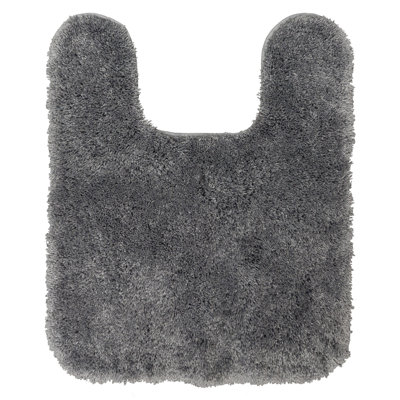 Pirates Well Washable Polyester Non-Slip Stain/Fade Resistant Solid Contour Bath Mat