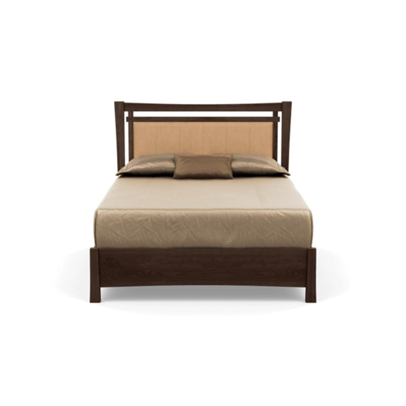 Monterey Upholstered Bed, King, Onyx, Smoke Cherry