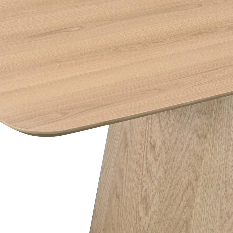 Ensemble de salle à manger Sculptural, Oak, 7 pièces : table, 6 chaises