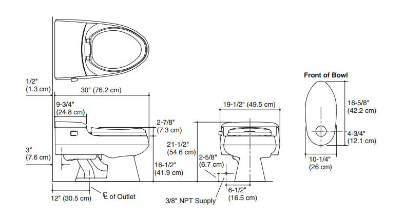 San Raphael® 1 GPF Water Efficient Elongated One-Piece Toilet (Seat Included), Sandbar
