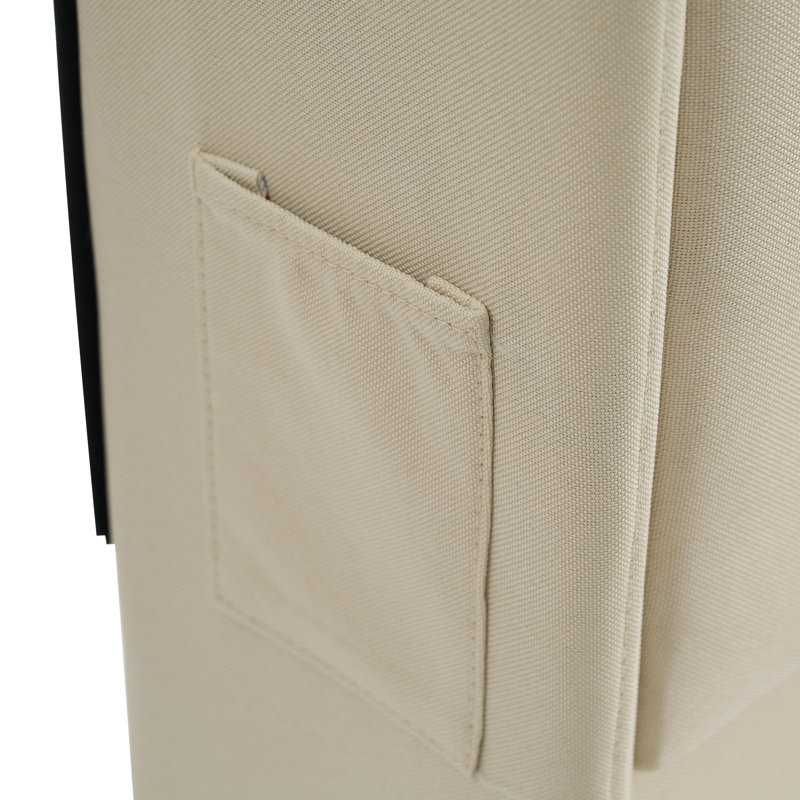 Cheveyo Upholstered Ottoman Bed With Hydraulic Storage, Double (4'6), Beige