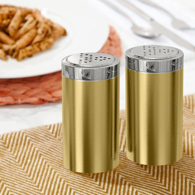 Jumbo Salt & Pepper Shaker | Gold Finish