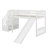 Stairway Twin Size Loft Bed With Slide-1932304829