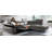Power Reclining European Sectional with Adjustable Headrests & Armrest Veeha from Italian Leather Veeha-586318760-586318742