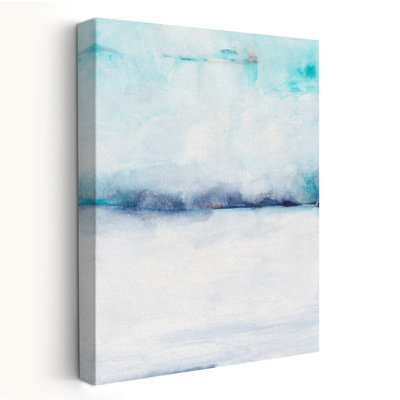 Tides of Indigo No. 2 - Abstracts Minimalist Ensembles, art blanc