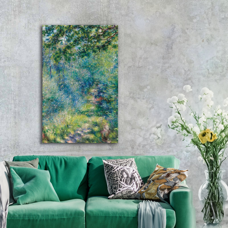 Pierre Auguste Renoir On Suede Canvas