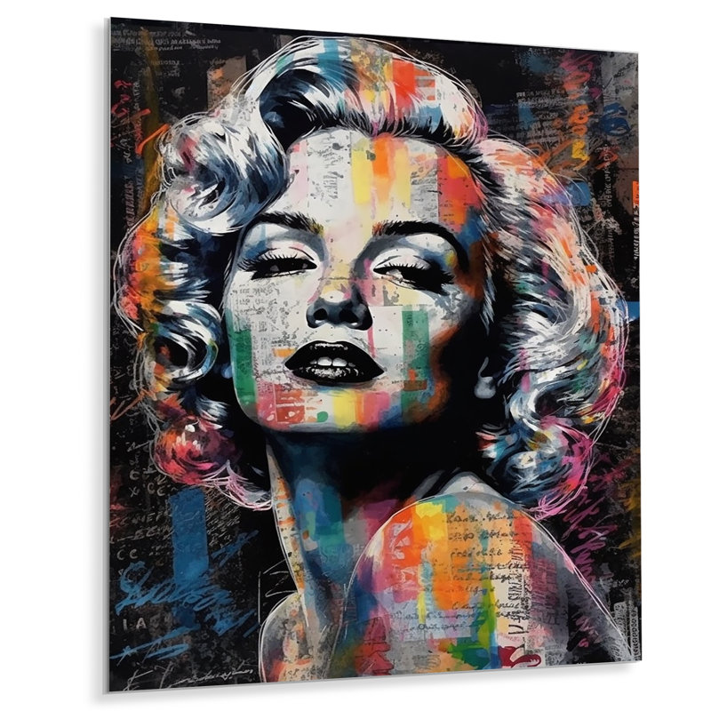 Marilyn Monroe, collage rétro - art mural femme pop, H 32 po x l 16 po, Sans cadre