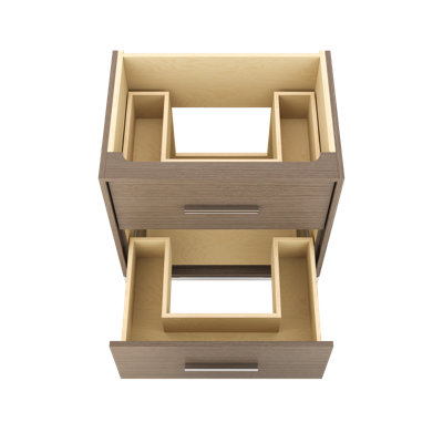 Rift White Oak Two-Drawer Single Bath Vanity